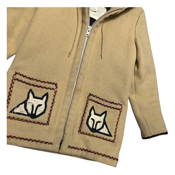 James Bay VINTAGE Inuit Arctic Northern VIRGIN WOOL Parka Coat Womens Medium - Picture 5 of 9